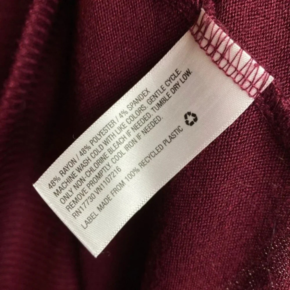 A New Day Burgundy  Sleeveless Knit Top - Picture 6 of 6